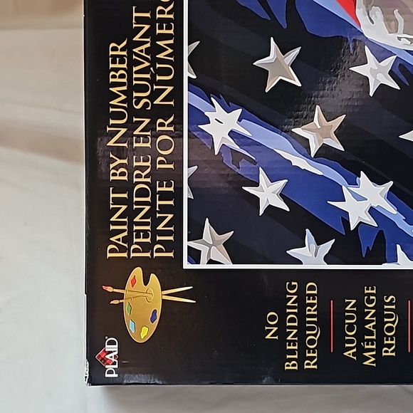 Paint by Number Kit - Patriotic Eagle Design - Picture 3 of 7